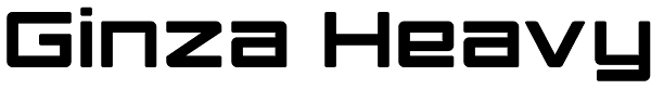 Ginza Heavy Font