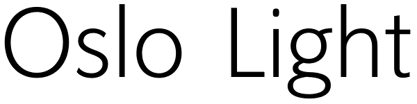 Oslo Light Font