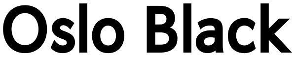 Oslo Black Font