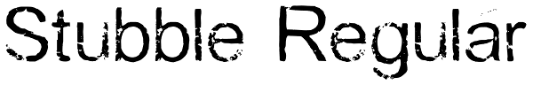 Stubble Regular Font