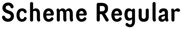 Scheme Regular Font