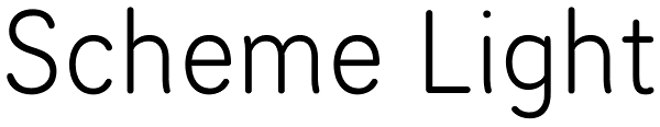 Scheme Light Font