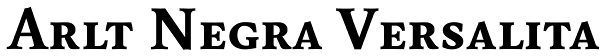 Arlt Negra Versalita Font