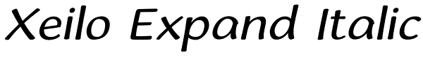 Xeilo Expand Italic Font