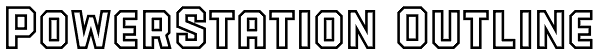 PowerStation Outline Font