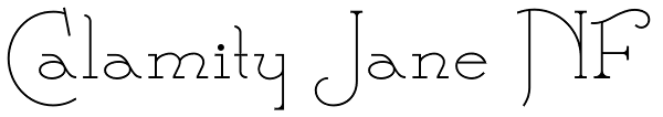 Calamity Jane NF Font