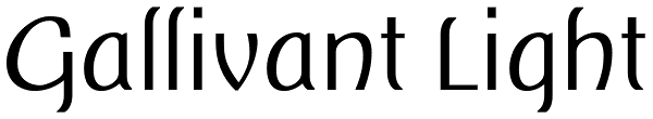 Gallivant Light Font