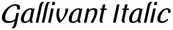 Gallivant Italic Font