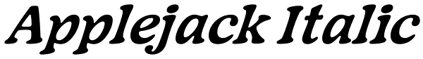 Applejack Italic Font