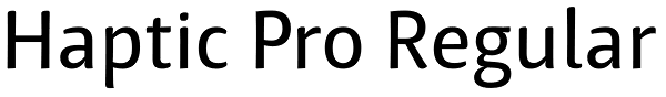 Haptic Pro Regular Font