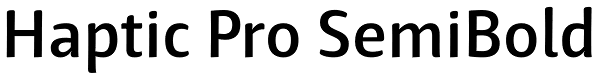 Haptic Pro SemiBold Font