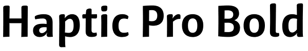 Haptic Pro Bold Font