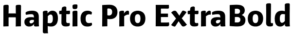 Haptic Pro ExtraBold Font