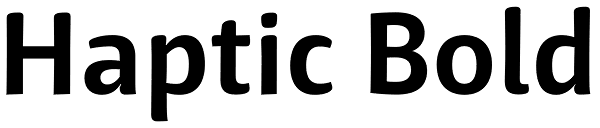 Haptic Bold Font