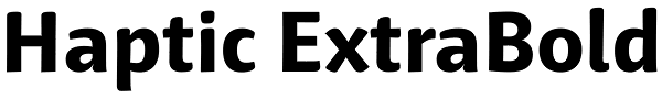 Haptic ExtraBold Font