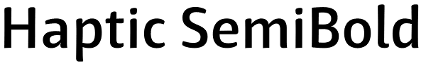 Haptic SemiBold Font