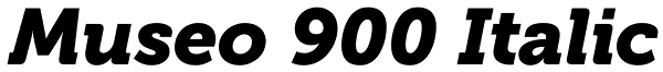 Museo 900 Italic Font