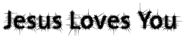 Jesus Loves You Font