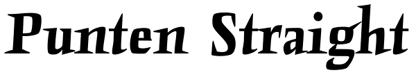 Punten Straight Font