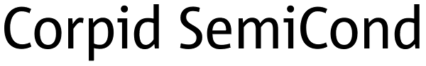 Corpid SemiCond Font