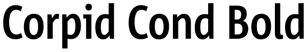 Corpid Cond Bold Font