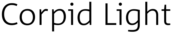 Corpid Light Font