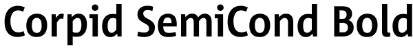 Corpid SemiCond Bold Font