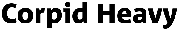 Corpid Heavy Font