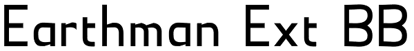 Earthman Ext BB Font