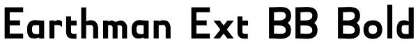 Earthman Ext BB Bold Font