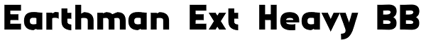 Earthman Ext Heavy BB Font