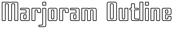 Marjoram Outline Font