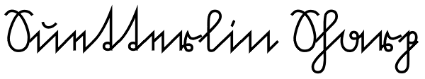 Suetterlin Sharp Font