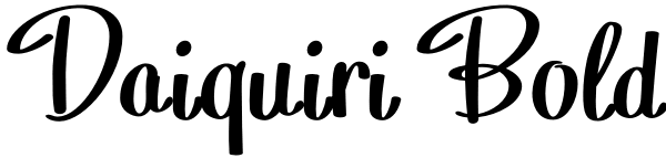 Daiquiri Bold Font