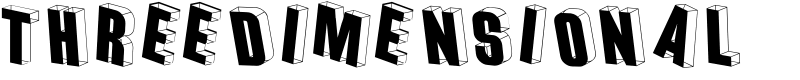 Threedimensional Font