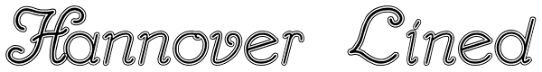 Hannover Lined Font