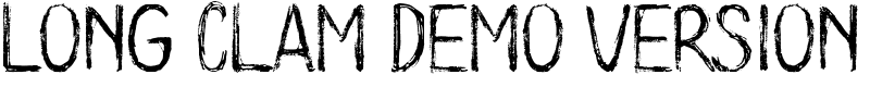 Long Clam Demo Version Font