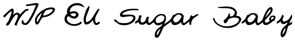 WIP EU Sugar Baby Font