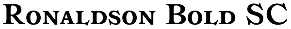 Ronaldson Bold SC Font