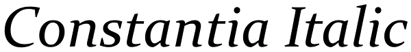 Constantia Italic Font