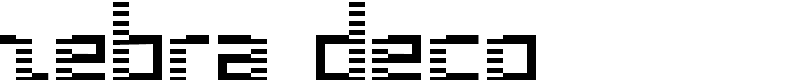 zebra deco Font