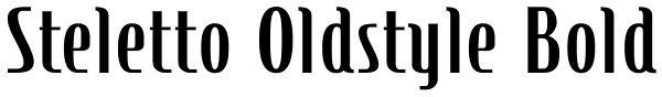 Steletto Oldstyle Bold Font