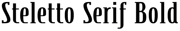 Steletto Serif Bold Font