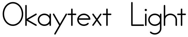 Okaytext Light Font