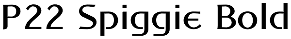 P22 Spiggie Bold Font