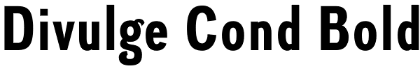 Divulge Cond Bold Font