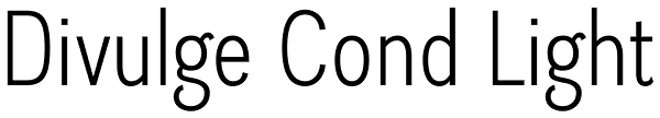 Divulge Cond Light Font