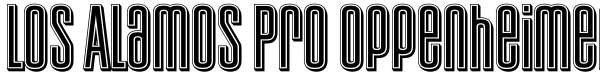 Los Alamos Pro Oppenheimer Font