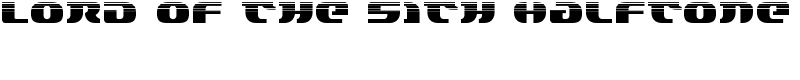 Lord of the Sith Halftone Font