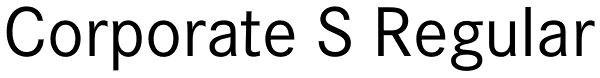 Corporate S Regular Font